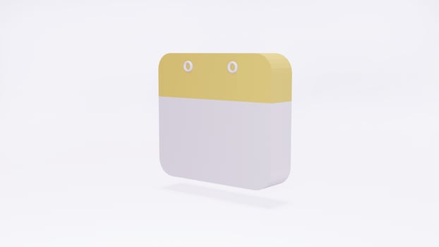 3D Rendering concept of time management. a calendar on background. 3D Render. 3D illustration. photo