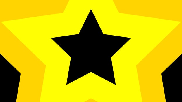 Abstract yellow star transition background concept photo