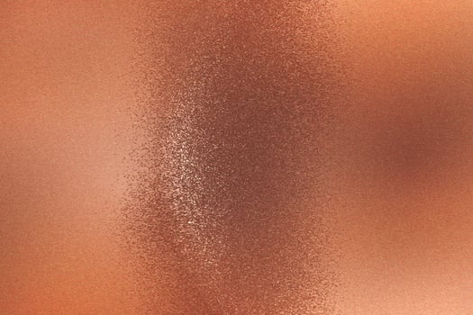 Texture of copper brushed metallic plate, abstract background photo