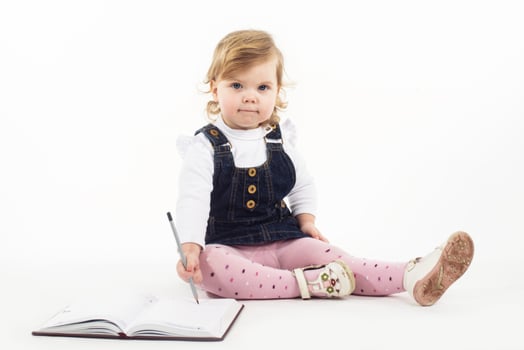 Portrait of lovely cute girl photo