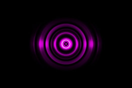 Purple digital sound wave or circle signal, abstract background photo