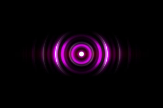 Purple digital sound wave or circle signal, abstract background photo