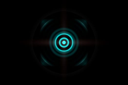 Abstract ring with sound waves oscillating background photo