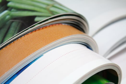 Stack of magazines photo