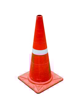 traffic cone isolated photo