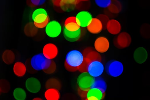 Street illumination bokeh background photo