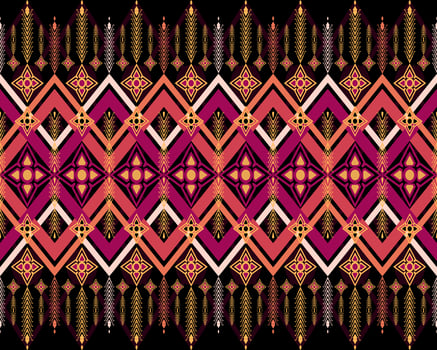 Native-style Geometric Pattern Designs are used to Destroy Fabrics, Backgrounds, and Accessories. photo