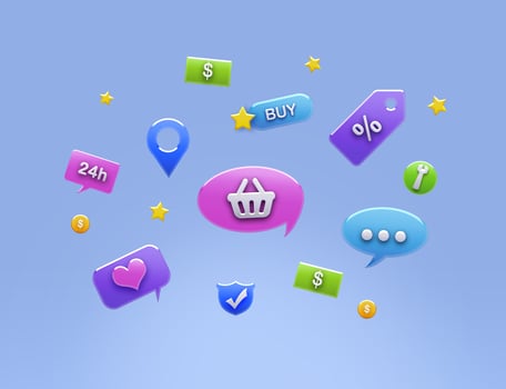 Shopping icon element design for business marketing photo