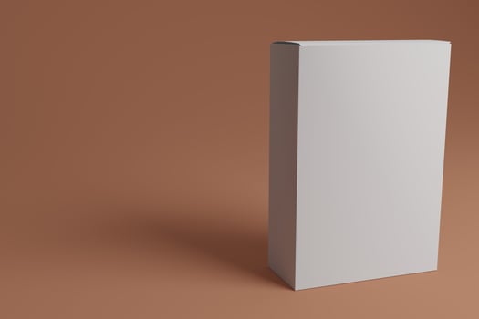 An empty box for present or promotion photo