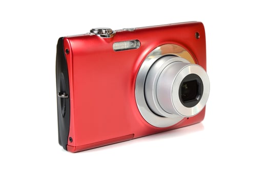 digital red black camera photo