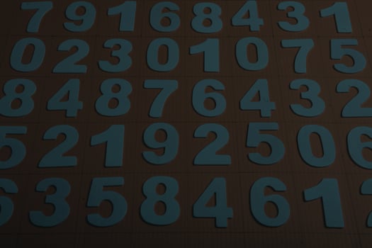 Background of numbers. from zero to nine. Numbers texture. Finance data concept. Mathematic. Seamless pattern with numbers. financial crisis concept. Business success. photo