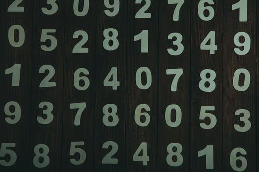 Background of numbers. from zero to nine. Numbers texture. Finance data concept. Mathematic. Seamless pattern with numbers. financial crisis concept. Business success. photo