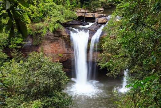 Haew suwat waterfall, khao yai national park, Thailand photo