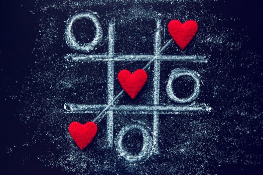 Love hearts on wooden texture background. Valentines day card concept. Heart for Valentines Day Background. photo