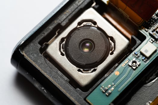 camera modules being used in mobile phones. development of mobile cameras. Digital camera lens part. sensor and technology smartphone new high resolution cameras. Mobile phone camera module photo
