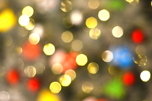 Abstract New Year's Christmas lights. photo