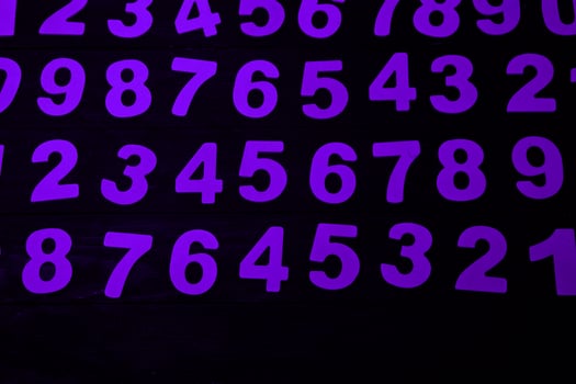 Background of numbers. from zero to nine. Numbers texture. Finance data concept. Matematic. Seamless pattern with numbers. financial crisis concept. Business success. photo