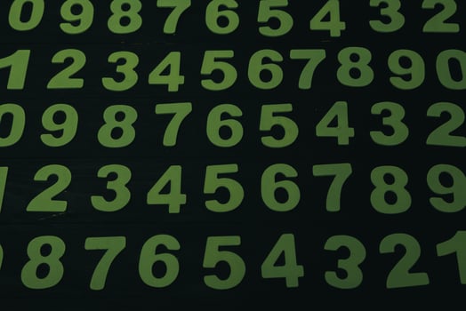 Background of numbers. from zero to nine. Numbers texture. Finance data concept. Matematic. Seamless pattern with numbers. financial crisis concept. Business success. photo