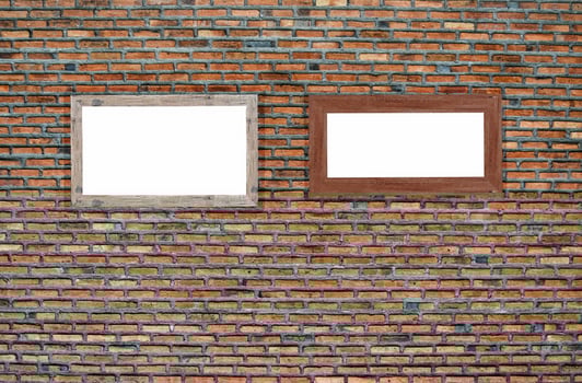 Background of old vintage brick wall. Grunge bricks blank wall texture. Abstract for web banner or backgrounds photo