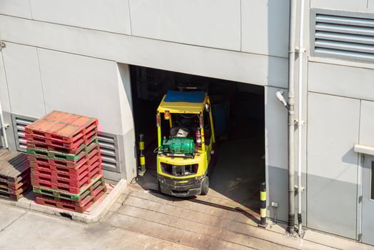 a Forklift loader photo