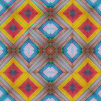 Colorful abstract square background. Kaleidoscope pattern of colorful wooden floor. Free background. photo