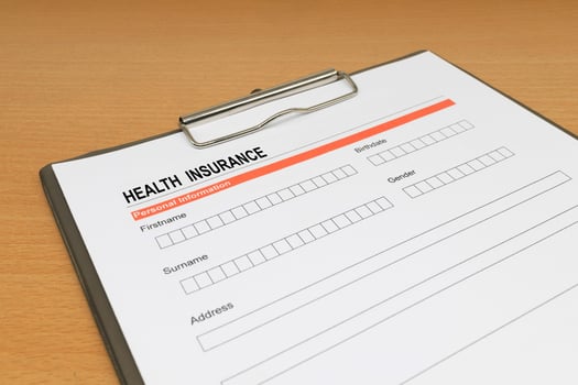 health Insurance application form photo