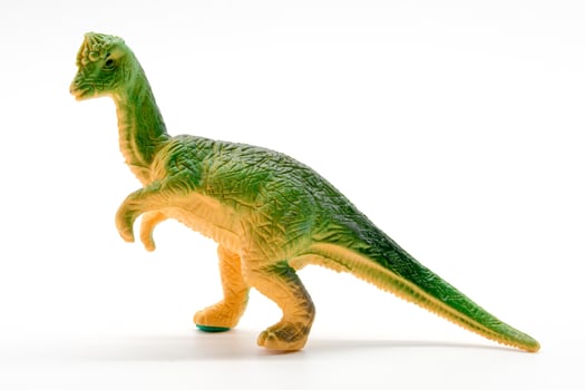 Pachycephalosaurus dinosaur toy model on white background photo