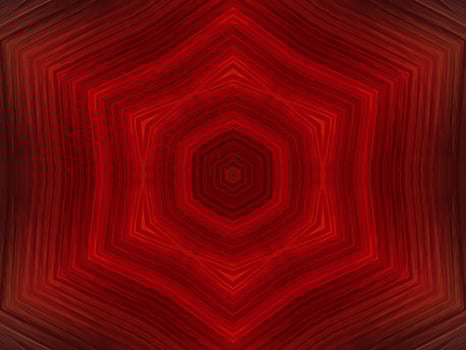 Symmetrical kaleidoscope pattern. Red white black abstract background. Free photo. photo