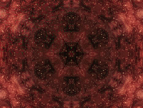 Reflection of colorful flowers kaleidoscope pattern. Abstract background. Free photo. photo