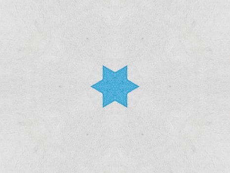 Plain blue kaleidoscope pattern. Abstract background. Free photo. photo