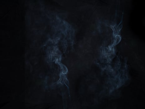 smoke texture on black background photo