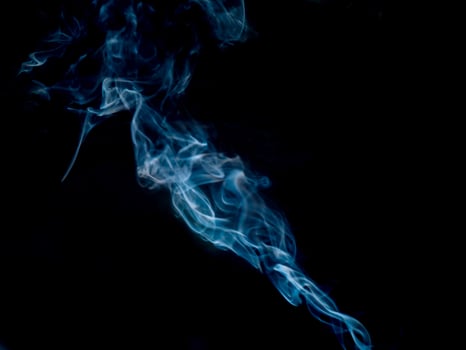 smoke texture on black background photo