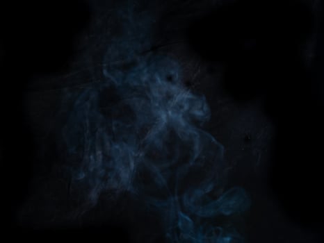smoke texture on black background photo