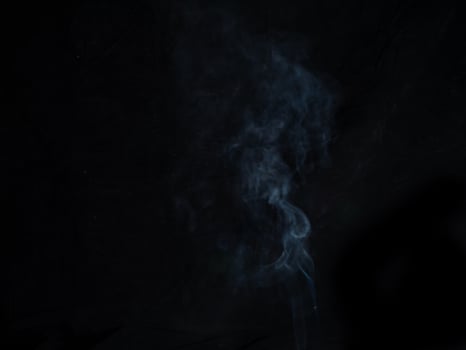 smoke texture on black background. photo