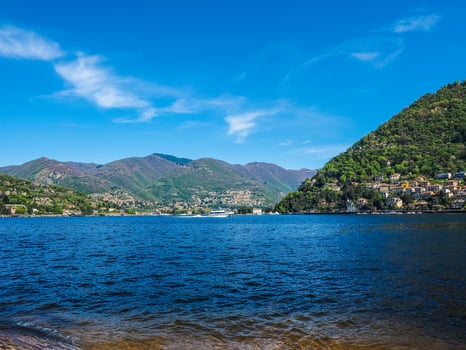 HDR View of Lake Como photo
