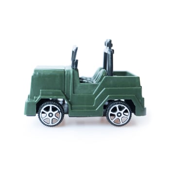 Toy car isolated on white background. photo