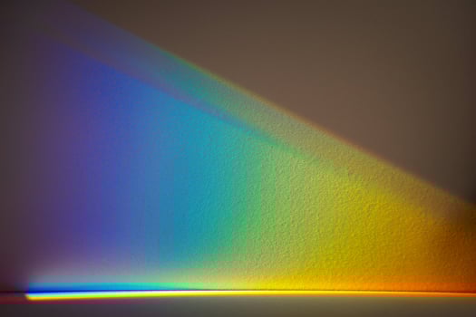A rainbow background for products and overlays photo