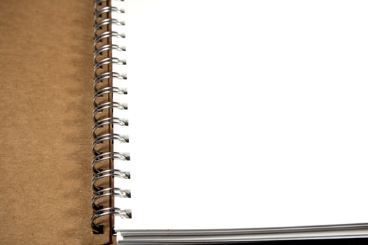 White paper page of Note Book photo