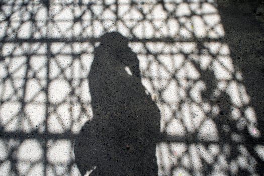 Shadow on Concrete floor photo