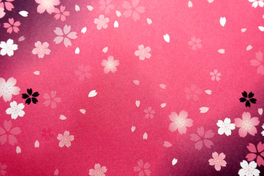 Pink background with flower petals photo