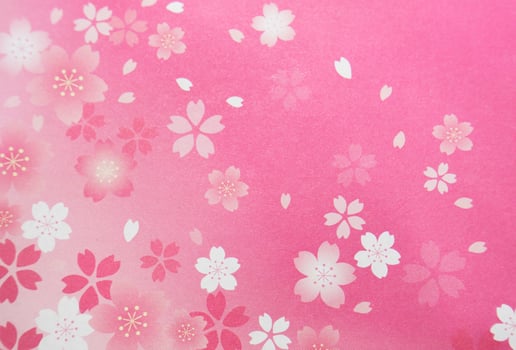 Pink background with flower petals photo