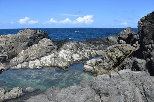 Rugged Rocky Cove with a Natural Pool photo