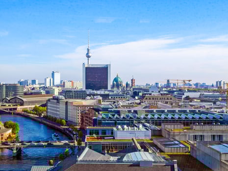 HDR Berlin aerial view photo