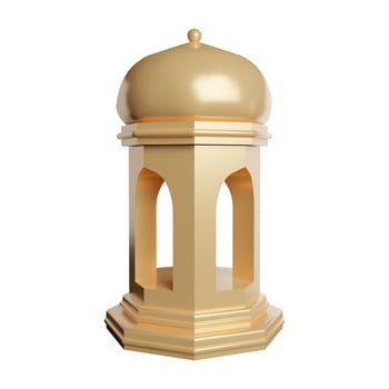 Ramadan calendar with moon and star lantern decoration 3d icon photo high quality