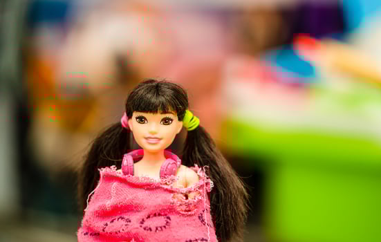 Bangkok, Thailand,Feb 22,2022- girl Barbie doll toy photo
