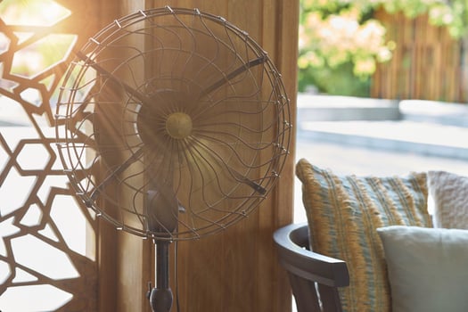 retro style machanic stand fan photo