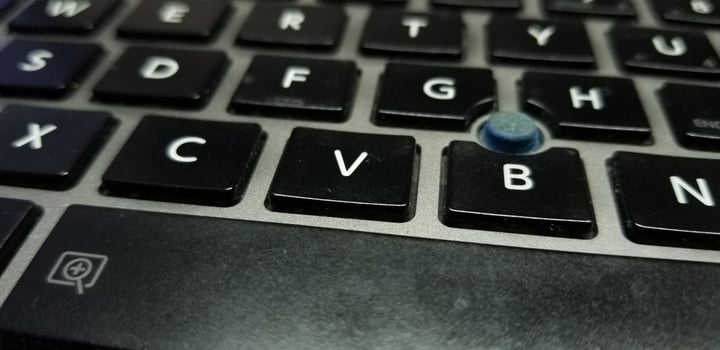 Laptop Keyboard super close-up photo