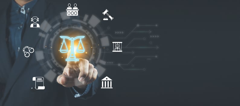 Labor Law Lawyer Legal Business Internet Technology Concept photo
