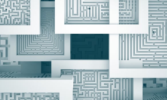 Abstract geometric modern architectural concept background photo