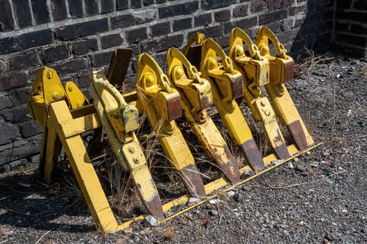 Drag shoe, also brake shoe, wheel shoe or brake shoe for freight car railway photo